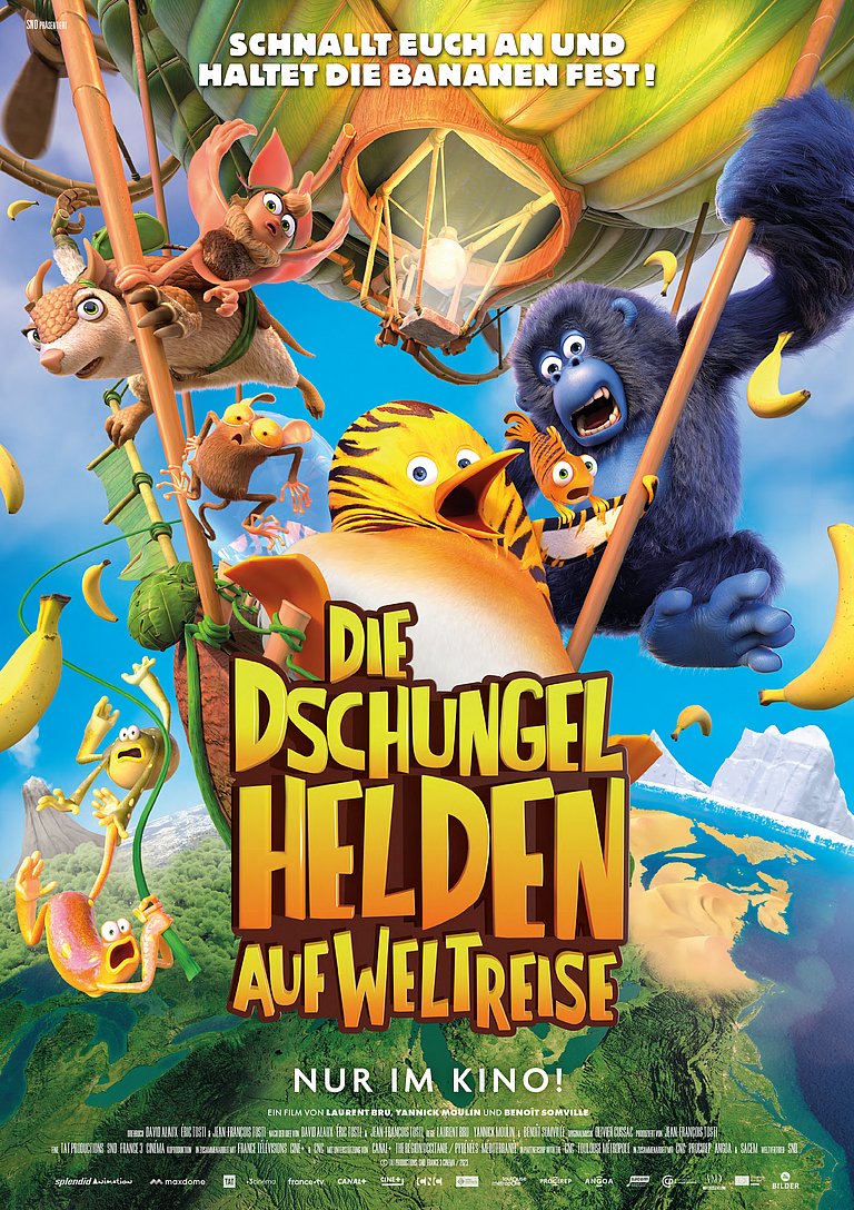 Filmplakat des Films Die Dschungelhelden auf Weltreise